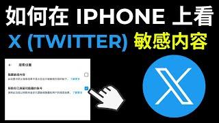 如何在iPhone上看 X ( twitter ) 敏感内容（2025）