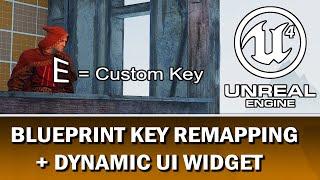 UE4 Enhanced Input, Blueprint Keymapping + Keymapped UI Widget