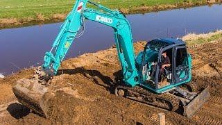 Kobelco SK85MSR rupskraan voor Huub Verlouw