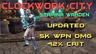 Stamina Warden Solo PvP Build - Elder Scrolls Online: Clockwork City