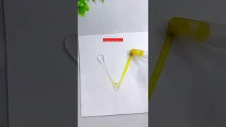 Amazing  " V " Letter Art #soulchitra #short #shorts