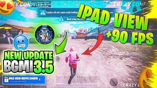 Bgmi 3.5 Ipad View Config, 90 Fps+Smooth Config Pubg Kr+Gl+Bgmi, Pubg 3.5 lag fix config