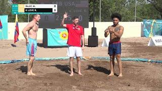 Miljan RAJIC (SRB) vs. Rodrick K LOVE (USA) | 2025 Monterrey Beach Wrestling World Series | Rnd 1 |