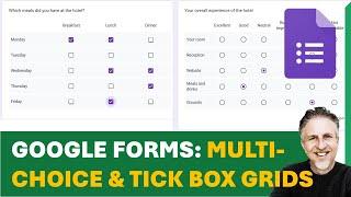 Google Forms - Make a Multiple-Choice Grid and a Tick Box Grid