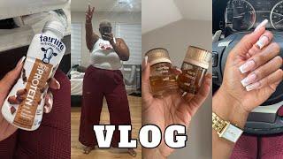 CAR CRASH OUT + GOING BACK TO WORK??? + CONVERTING TO PRESS ON NAILS + MINI WALMART HAUL || VLOG