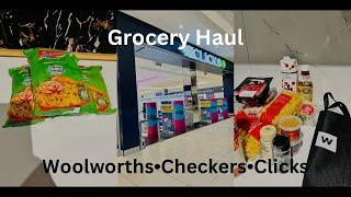 Grocery Haul|Woolworths|Checkers|Clicks|Indomie noodles|South African Youtuber