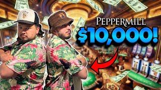 Can We DOUBLE $10,000 At PEPPERMILL CASINO?!