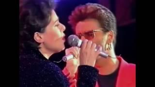 Queen + George Michael & Lisa Stansfield - These Are The Days Of Our Lives (different camera angle)