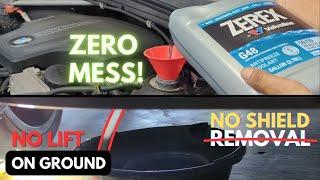 No Mess BMW Coolant Replacement Without Lifting or Shield Removal - EASY w/ Air Bleeding!