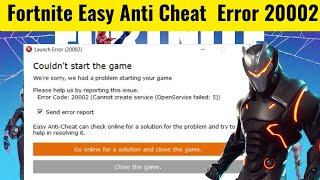 Fix Fortnite Easy Anti Cheat  Error 20002 In Windows (2024)