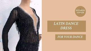 Black Latin dance dress