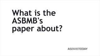 What is the ASBMB's paper about?