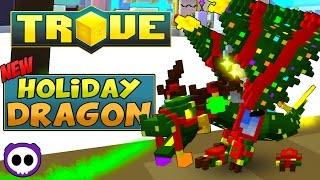 HOW TO GET HOLIDAY SNOWFEST DRAGON IN TROVE!  Trove Tannenbomber, the Harbinger of Tidings