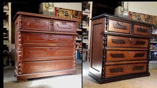 Реставрация старинного комода. Restoration of an old chest of drawers