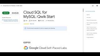 Cloud SQL for MySQL: Qwik Start | Lab solution | #Arcade2025