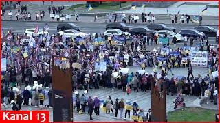 Hundreds protest in Kyiv demanding answers about their loved ones who went missing in combat