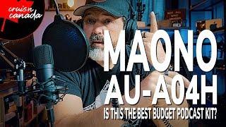 Maono AU-A04H Complete USB Podcasting Kit with Headphones | Best Starter Kit of 2020?