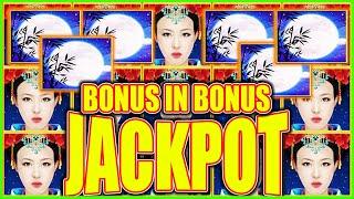 Finally DOUBLE BONUS Paid Us a JACKPOT on High Limit Dragon Link Autumn Moon Slot Machine