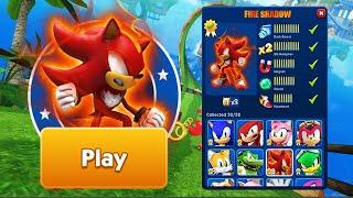 Sonic Dash - Fire Shadow Unlocked and Fully Upgraded - Run Gameplay