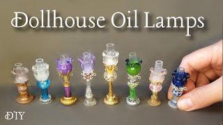 DIY Dollhouse OIL LAMPS #Minis #CraftIdeasMiniature #miniaturasColecionáveis #MiniaturasCriativas