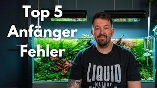 5 Fehler die Aquascaping Anfänger machen!