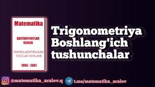 Trigonometriya.  Boshlang'ich tushunchalar.