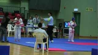 Chinese girl Taekwondo Face Kick