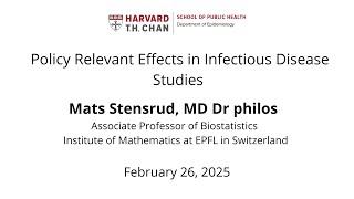 Mats Stensrud Seminar, February 26, 2025