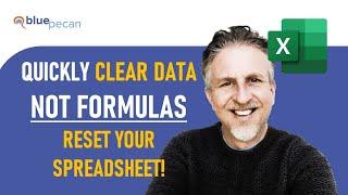 How to Quickly Clear Data But Not Your Formulas in Excel | Reset Your Spreadsheet