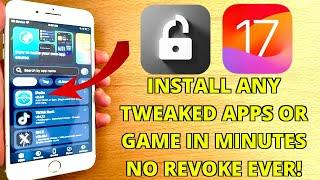 BEST Way To Install Tweaked Apps and Games iOS 17 NO Computer/Jailbreak! Install FlekStore iPAs