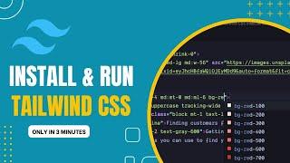 How to setup tailwind CSS in vs code?  #tailwindcss #install #css