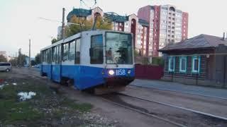 ул мингажева г. уфа сентябрь 2022 . russia tram trolleybus people transport. blogger