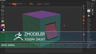 ZBrush ZModeler Edge Actions - Edge QMesh