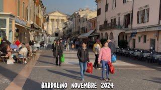 *BARDOLINO* NOVEMBRE (2024) *NEW WALKING TOUR ITALY LAKE GARDA - 4K ITALY