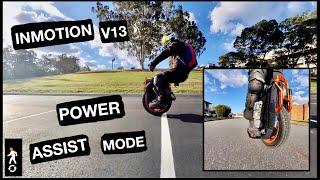 INMOTION APP - A quick guide to POWER ASSIST MODE. InMotion V13 EUC, GRIZZLA flow & LEATT Knee brace