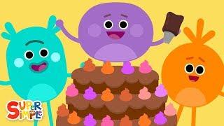 Pink Purple Orange Brown | Kids Colors Song | featuring The Bumble Nums | Super Simple Songs