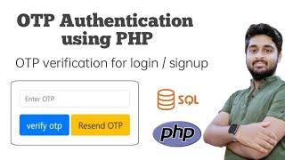 How to setup otp verification in a website.