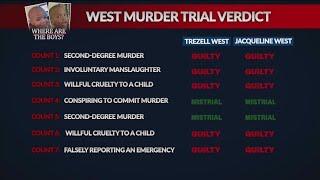 West Trial: Adoptive parents found guilty of 5 of 7 charges, including murder