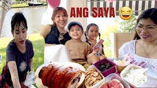 SINUPORTAHAN NYA LAGE AKO ! PICNIC WITH @indaygarnet @maryannpasion ! Pinay-Dutch Couple