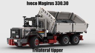 Iveco Magirus 330.30 trilateral tipper - Lego MOC by OldOlneyLego