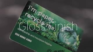 Gloss Finished Plastic-Free Cards