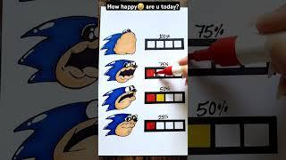 Shin sonic tapes joy level test #shorts #shinsonic #sonictapes #game #art #sonic