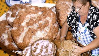 TORTAS CASERAS. Dulce relleno de CABELLO DE ÁNGEL y CHICHARRONES. Receta de nuestros mayores