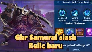 Tips lawan Guild boss Samurai slash dengan relic baru  - Mobile legends adventure