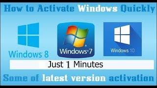 How to activate windows 10 , 8 , 8.1, 7 , All version !!  Windows Loader