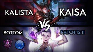 Kalista Bottom vs Kaisa - EUW Master Tier - Patch 12.12 - High KDA