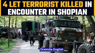 Shopian: 4 LeT terrorists killed in an encounter, 3 jawans died in a road accident en route