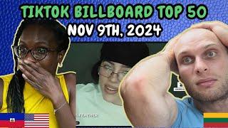 REACTION TO TikTok Billboard Top 50 (November 9th, 2024) | FIRST TIME WATCHING