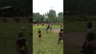 Бабулечка - голкипер. An old grandmother playing soccer