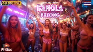 Bangla Walking Street in Patong Beach: Phuket's Nightlife Hub! [4K HDR Walking Tour]